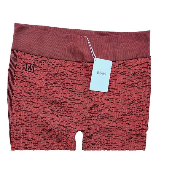 Wolford 14758 Leggings Arrow Poison Red Rust / Black - Picture 3 of 4